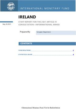 IRELAND STAFF REPORT FOR THE 2021 ARTICLE IV CONSULTATION-INFORMATIONAL ANNEX - International Monetary Fund
