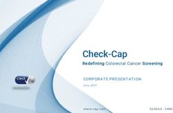 Check-Cap Redefining Colorectal Cancer Screening - CORPORATE PRESENTATION
