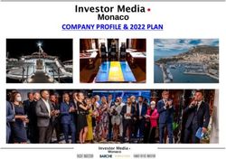 COMPANY PROFILE & 2022 PLAN - Company Profile & 2022 Plan