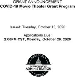 COVID-19 Movie Theater Grant Program - GRANT ANNOUNCEMENT 2:00PM CST, Monday, October 26, 2020