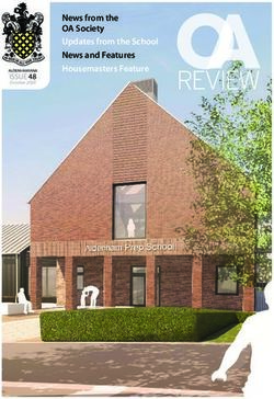 News from the OA Society Updates from the School News and Features Housemasters Feature - ISSUE 48
