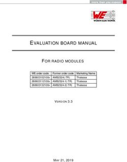 EVALUATION BOARD MANUAL - FOR RADIO MODULES - MAY 21, 2019 - Würth Elektronik