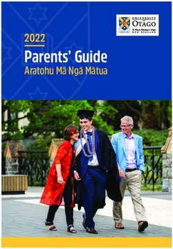 Parents' Guide 2022 - University of Otago