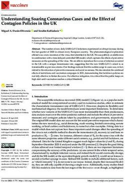 Understanding Soaring Coronavirus Cases and the Effect of Contagion Policies in the UK - MDPI