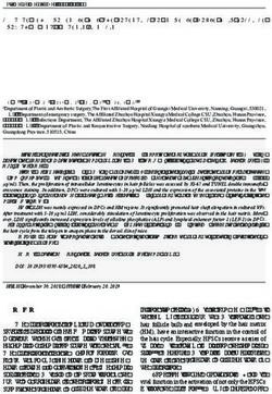LACTATE DEHYDROGENASE HAS THE POTENTIAL TO INCREASE MOUSE HAIR FOLLICLE GROWTH BY WNT/ß-CATENIN SIGNALING