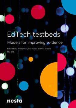 EDTECH TESTBEDS MODELS FOR IMPROVING EVIDENCE - RICHARD BATTY, ANDREA WONG, ANA FLORESCU AND MIKE SHARPLES - NESTA