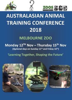 AUSTRALASIAN ANIMAL TRAINING CONFERENCE - 2018 MELBOURNE ZOO Monday 12TH Nov - Thursday 15th Nov - ASZK