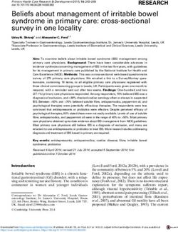 Beliefs about management of irritable bowel syndrome in primary care: cross-sectional survey in one locality