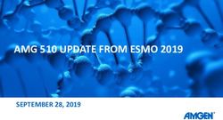 AMG 510 UPDATE FROM ESMO 2019 - SEPTEMBER 28, 2019 - Amgen