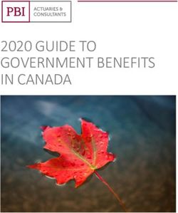 2020 GUIDE TO GOVERNMENT BENEFITS IN CANADA - PBI Actuarial ...