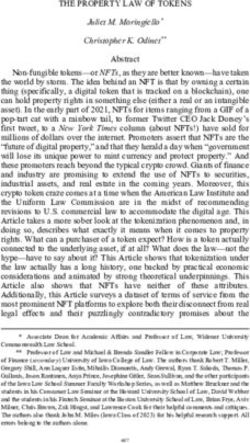 THE PROPERTY LAW OF TOKENS