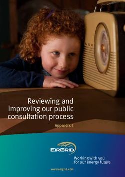 Reviewing and improving our public consultation process - Appendix 5 Working with you for our energy future - EirGrid