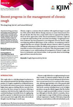 Recent progress in the management of chronic cough