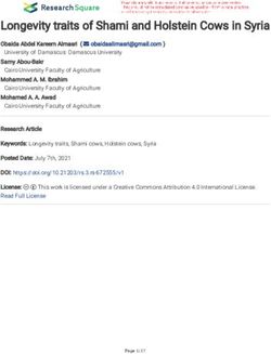 Longevity traits of Shami and Holstein Cows in Syria