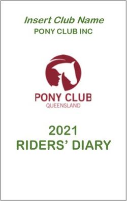 RIDERS' DIARY 2021 - Insert Club Name PONY CLUB INC
