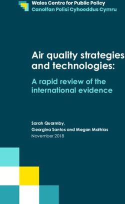 Air quality strategies and technologies: A rapid review of the international evidence - Wales Centre for ...