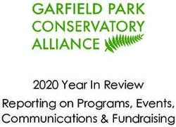 2020 Year In Review Reporting on Programs, Events, Communications & Fundraising