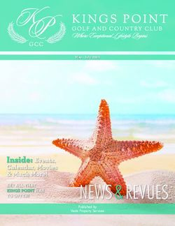 NEWS & REVUES Inside: Events, Calendar, Movies & Much More! - Kings Point Delray