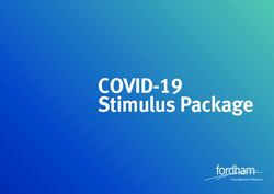 COVID-19 Stimulus Package - Fordham group