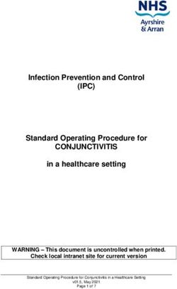 (IPC) Infection Prevention and Control