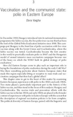 Vaccination and the communist state: polio in Eastern Europe
