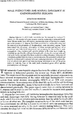 MALE PHENOTYPES AND MATING EFFICIENCY IN CAENORHABDITIS ELEGANS