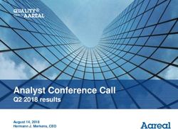 Analyst Conference Call - Q2 2018 results August 14, 2018 Hermann J. Merkens, CEO - Aareal Bank