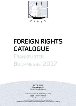 FOREIGN RIGHTS CATALOGUE - Buchmesse 2017 FrankFurter - Otago Literary Agency