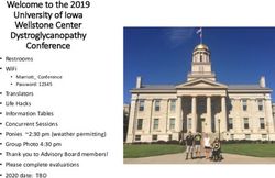 Welcome to the 2019 University of Iowa Wellstone Center Dystroglycanopathy Conference