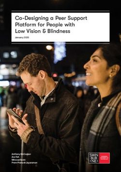 CO-DESIGNING A PEER SUPPORT PLATFORM FOR PEOPLE WITH LOW VISION & BLINDNESS - JANUARY 2020 - ANTHONY MCCOSKER ZOE TEH MILOVAN SAVIC PREM PRAKASH ...