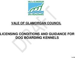 LICENSING CONDITIONS AND GUIDANCE FOR DOG BOARDING KENNELS - VALE OF GLAMORGAN COUNCIL