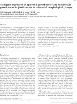 Transgenic expression of epidermal growth factor and keratinocyte growth factor in -cells results in substantial morphological changes