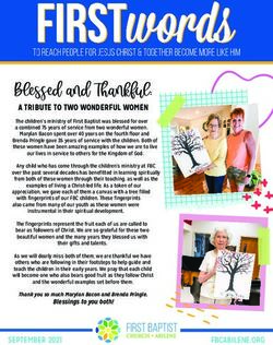 Blessed and Thankful: A TRIBUTE TO TWO WONDERFUL WOMEN - First Baptist Church of Abilene