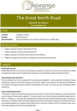 The Great North Road Kasane to Maun - Okavango Expeditions