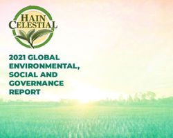 2021 GLOBAL ENVIRONMENTAL, SOCIAL AND GOVERNANCE REPORT
