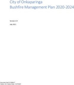 City of Onkaparinga Bushfire Management Plan 2020-2024 - Version 2.0 July 2021