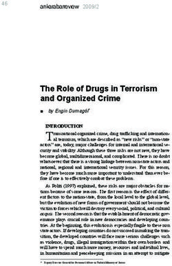 The Role of Drugs in Terrorism and Organized Crime