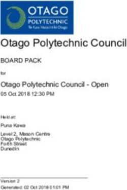 Otago Polytechnic Council - BOARD PACK Otago Polytechnic Council - Open