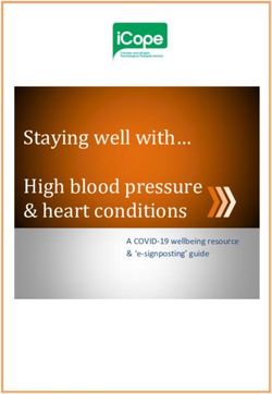 Staying well with High blood pressure & heart conditions - A COVID-19 wellbeing resource & 'e-signposting' guide - iCope