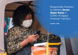 Responsible Practices to Address Seven Major Risks in COVID-19 Digital Financial Transfers - October, 2020 - G2P Network