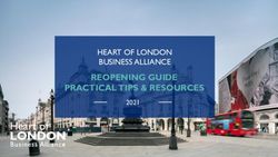 REOPENING GUIDE PRACTICAL TIPS & RESOURCES - HEART OF LONDON BUSINESS ALLIANCE 2021