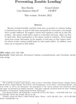 Preventing Zombie Lending - Max Bruche