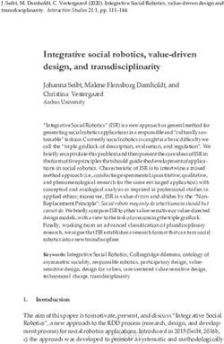 Integrative social robotics, value-driven design, and transdisciplinarity - Pure