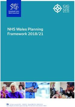 NHS Wales Planning Framework 2018/21 - GOV.WALES