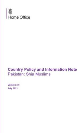 Country Policy and Information Note Pakistan: Shia Muslims - Version 3.0 July 2021 - GOV.UK