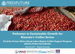 Pathways to Sustainable Growth for Rwanda's Coffee Sector - Feed the Future Africa Great Lakes Region Coffee Support Program (AGLC) Policy Roundtable