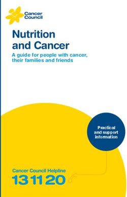 Nutrition and Cancer - Practical and support information