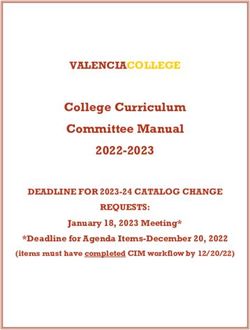 College Curriculum Committee Manual 2022-2023 - VALENCIACOLLEGE - DEADLINE FOR 2023-24 CATALOG CHANGE