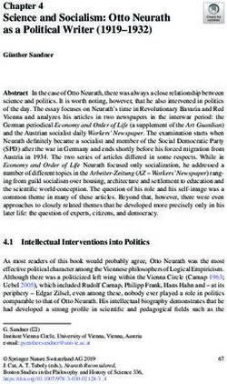 Science and Socialism: Otto Neurath as a Political Writer (1919-1932) - Universität Wien
