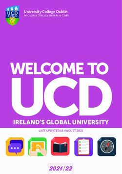 WELCOME TO UCD IRELAND'S GLOBAL UNIVERSITY - University College Dublin